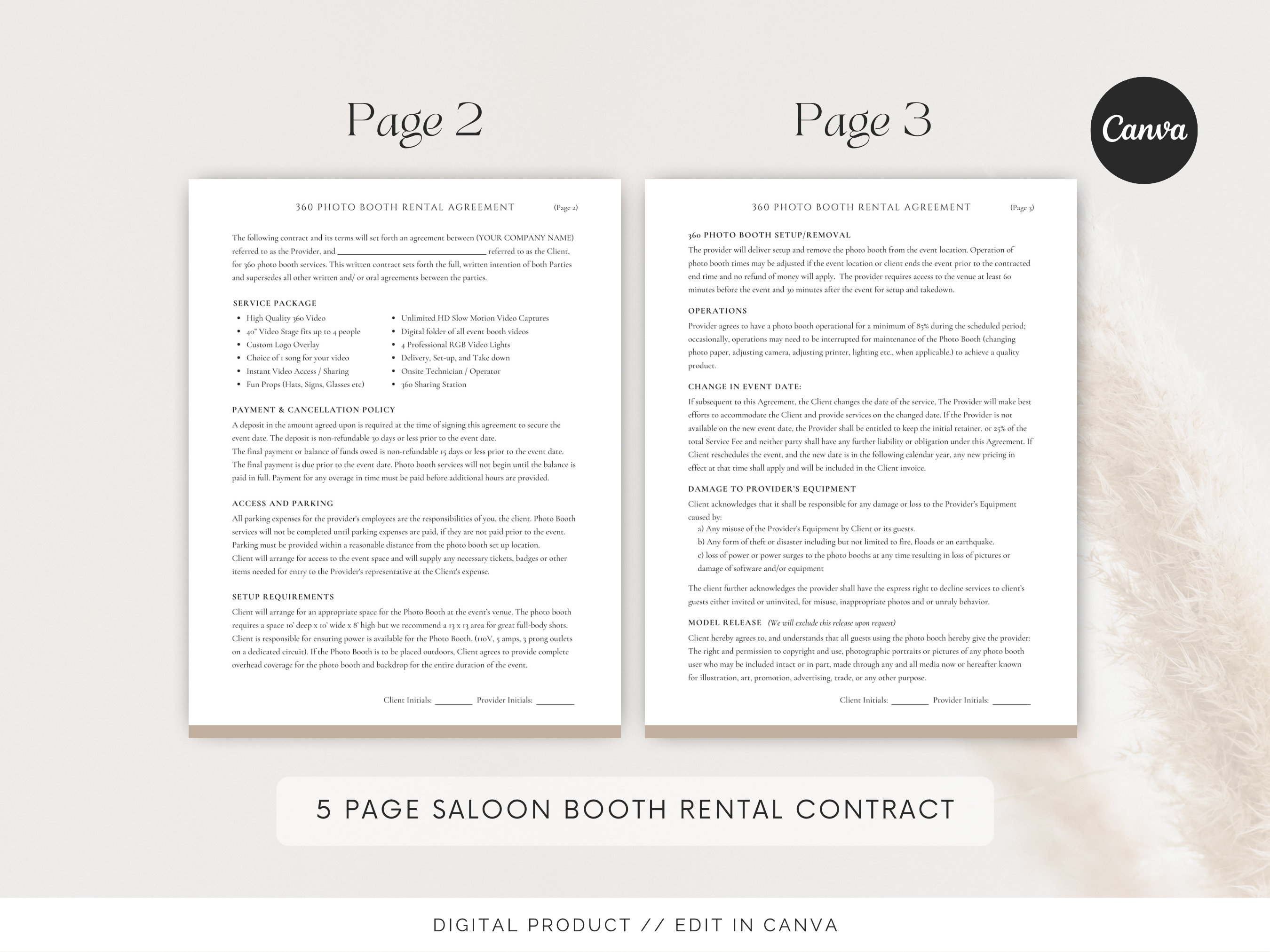 360 Photo Booth Contract Template Photo Booth Template Video Etsy 360 Photo Booth Contract Template Photo Booth Template Video Etsy
