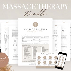 Massage Therapy Forms - Massage Consent, Massage Consultation, Massage Intake Forms, Esthetician Templates, Lymphatic Massage, SOAP Notes