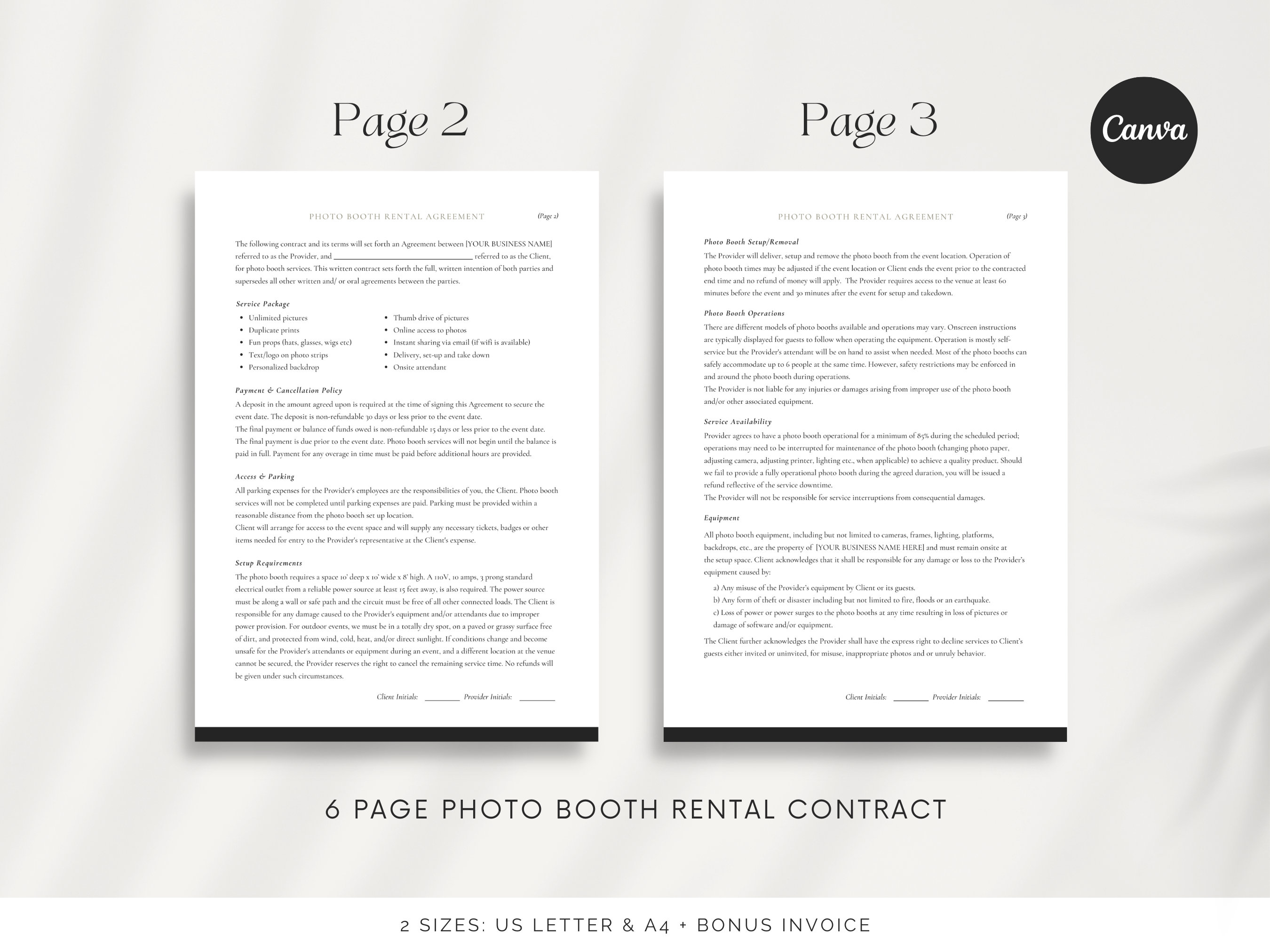 Photo Booth Contract Template Photo Booth Template Photo Etsy Photo Booth Contract Template Photo Booth Template Photo Etsy