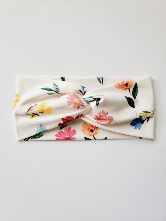 Powder design Bold Multi Color Floral Twisted Headband Sati One Size Amazon.com : Cuizhiyu 6PK Different Designs Headbands for  main image 2