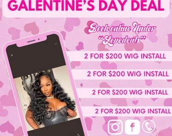 Galentines Day Flyer for Hairstylist