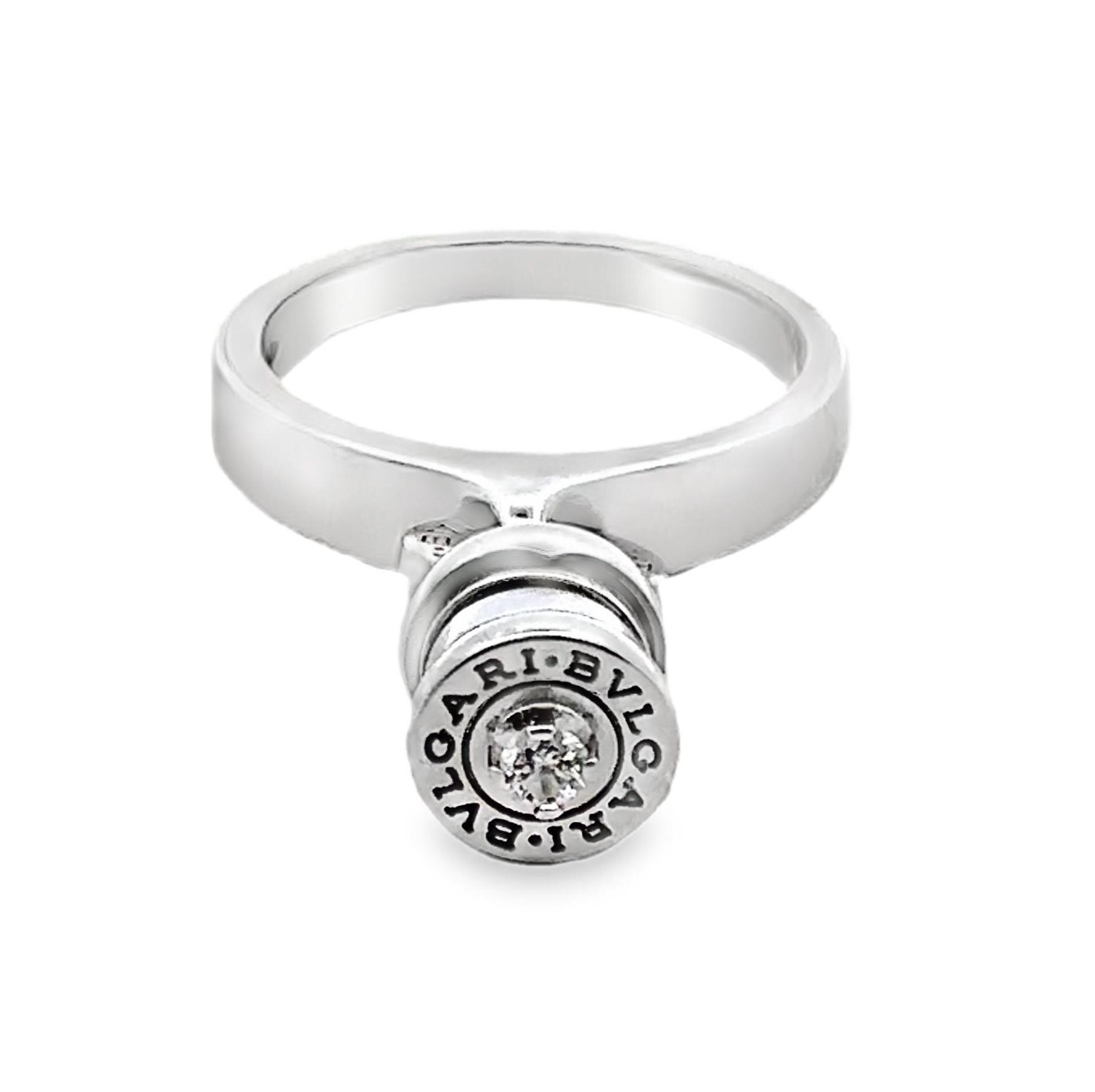 Silver Ring Bague Bulgari B Zero1 Diamant Bague Bulgari Prix Algerie  Diamond Ring With Band Made
