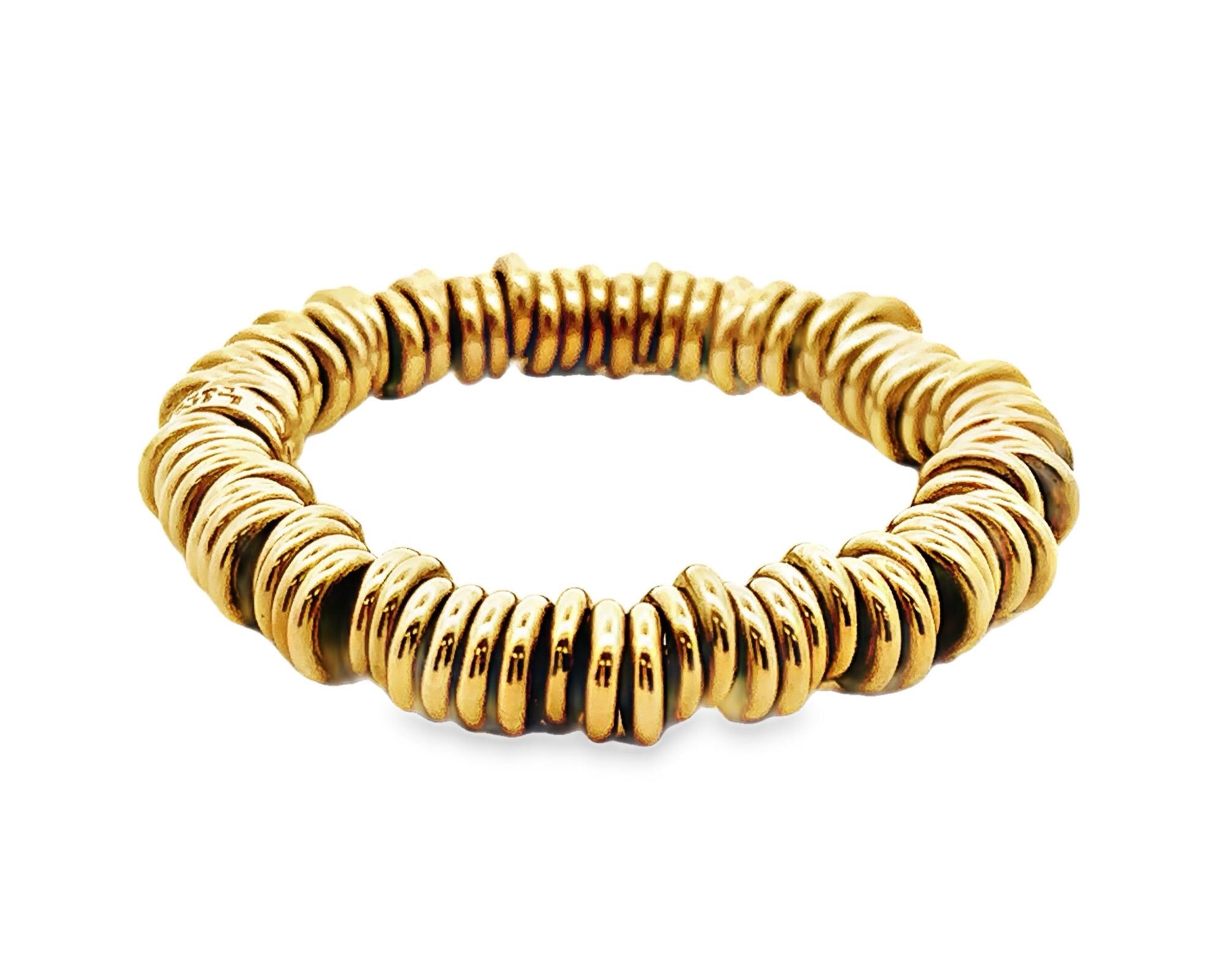 Links of London 18K Yellow Gold Stretchable Bracelet - Etsy