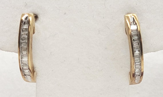 Diamond 14K Yellow Gold  Earrings - image 1