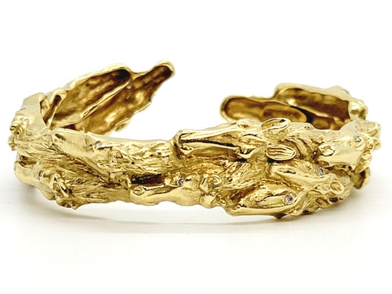 Diamond Bracelet 18K Yellow Gold - image 1