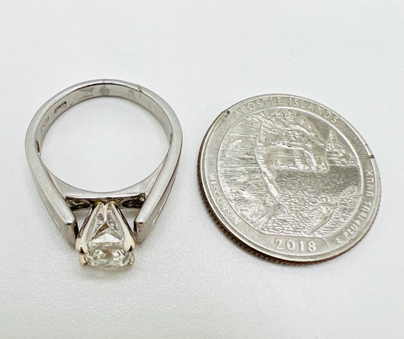 Bridal Engagement White Platinum Diamond Ring Siz… - image 10