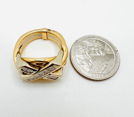 18K Yellow Gold Diamond 1.00ct Men's Handmade Rin… - image 9