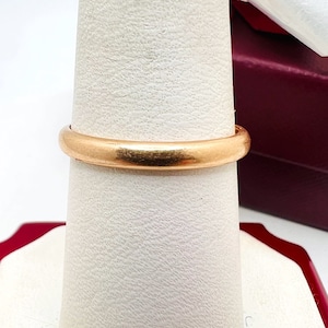 14K Yellow Gold Wedding Band Ring Size 7.75