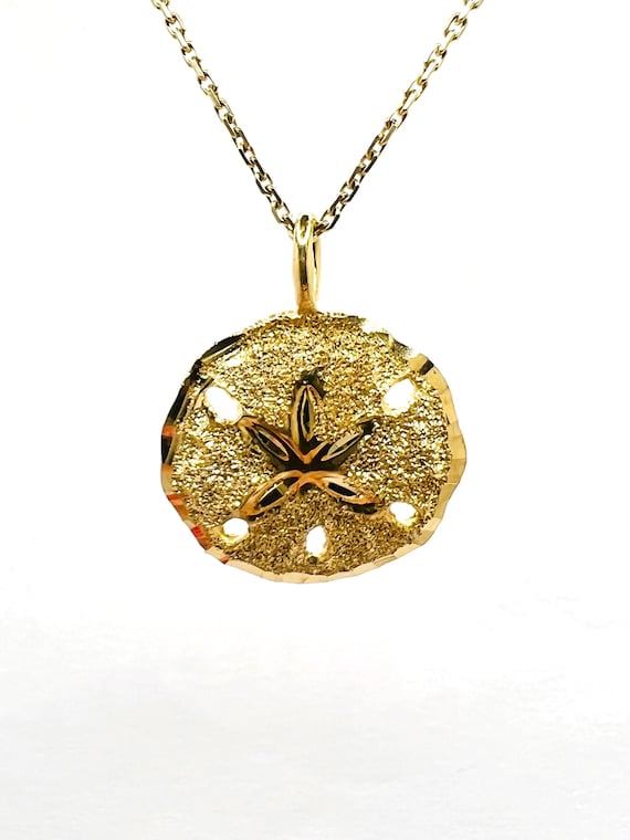 14K Yellow Gold Round Pendant Charm