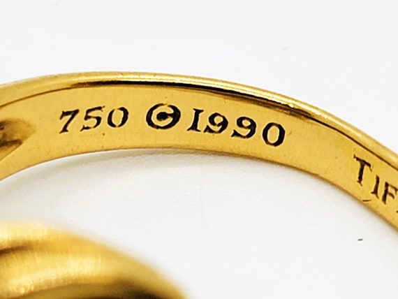 Tiffany & Co 18K Yellow Gold Ring Size 6. - image 5