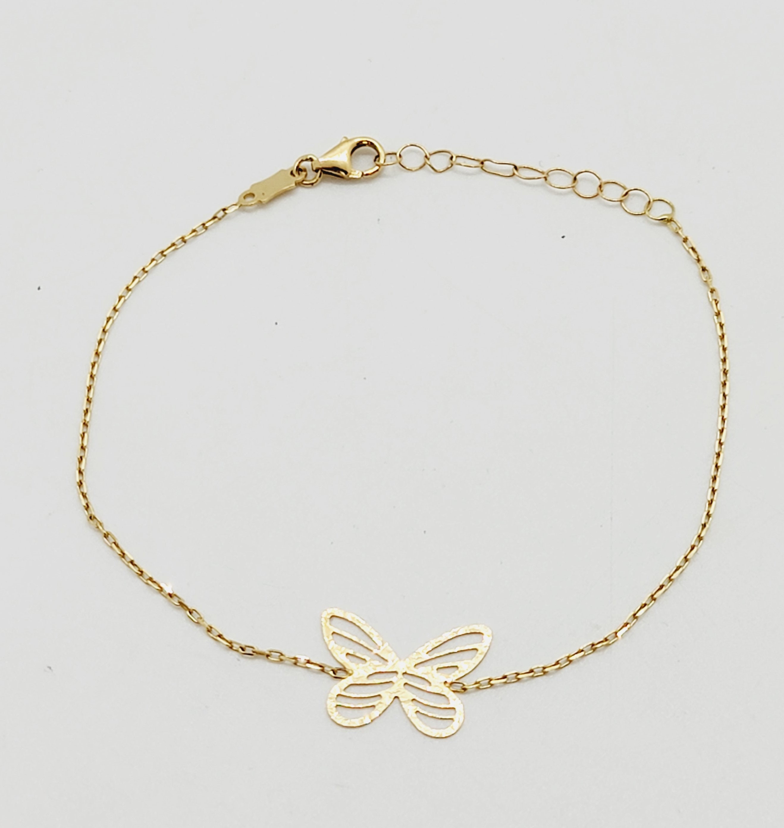 すぐったレディース福袋 バタフライ 18K イエローゴールド ブレスレット - Etsy 日本 アクセサリー