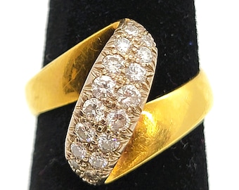 18K Multi-Tone Gold Diamond Cut Femmes parti du Cœur Bague Bijoux US SZ 6/7/8/9 18K Multi-Tone Gold Diamond Cut Femmes parti du Cœur Bague Bijoux US SZ 6/7/8/9