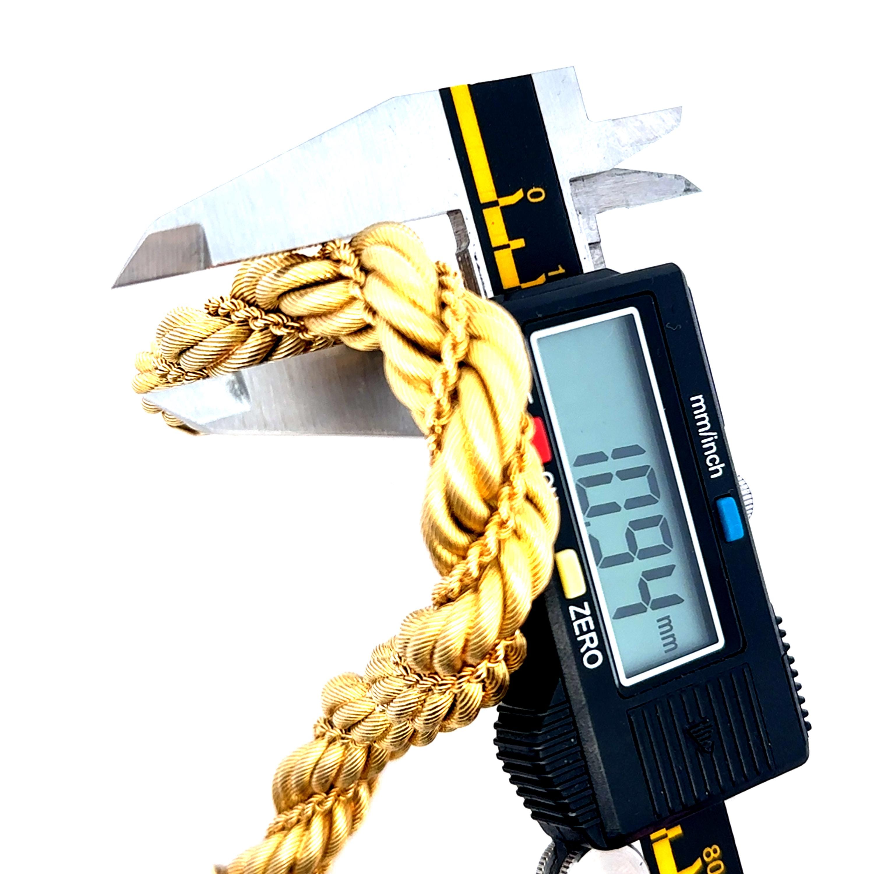 Vintage Tiffany & Co Twisted Rope Bracelet in 18K Yellow Gold - Etsy