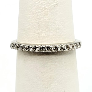 Promise White Diamond 0.14ct 14K Weißgold Ring Größe 6
