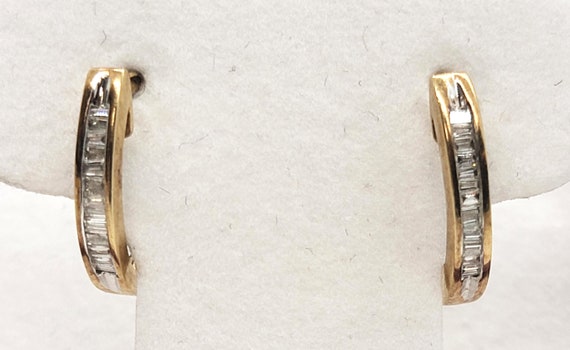 Diamond 14K Yellow Gold  Earrings - image 3