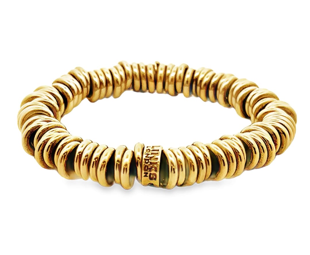 LINKS LONDON リンクスオブロンドン　ブレスレット Links of London 18K Yellow Gold Stretchable Bracelet - Etsy