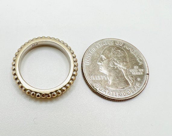 Handmade 14K White Gold Diamond Ring Size 7.5 - image 10
