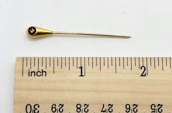 Stick Pin,14K Yellow Gold - image 5