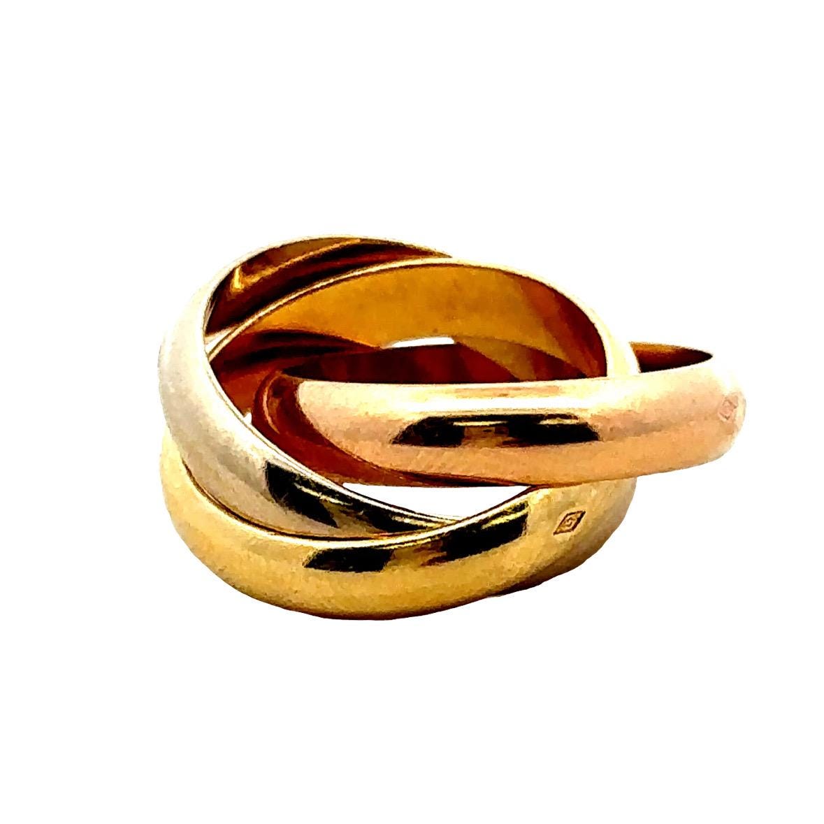 ◇希少 1997 Cartier スリーカラー トリニティ チャーム トップ 750