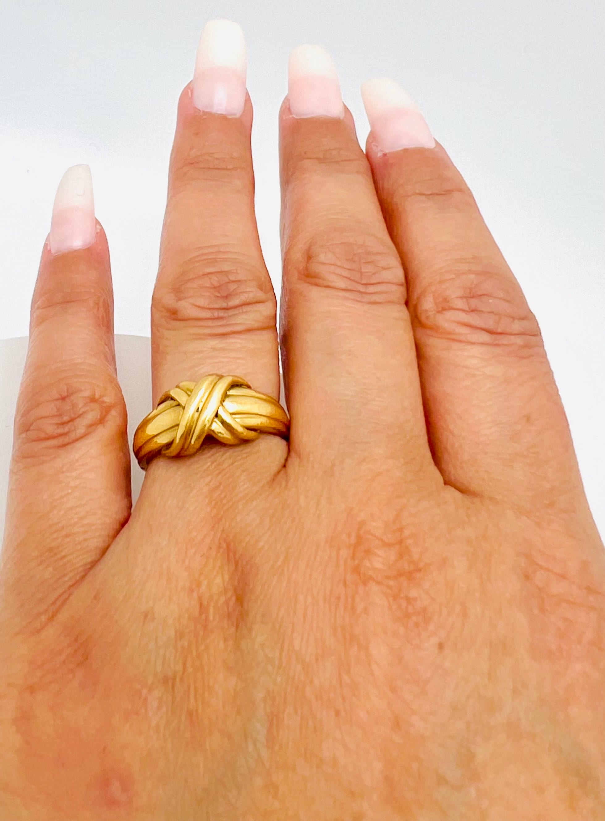 Tiffany & Co 18K Yellow Gold Ring Size 6. - Etsy