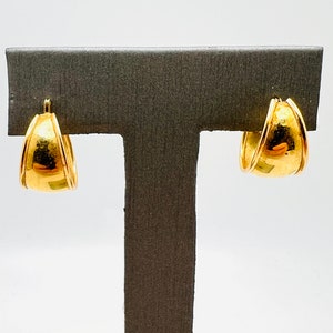 14K Yellow Gold Small Hoop Earrings image 2