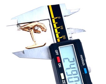 功労金賞 カフスボタン ヴィンテージ 14K イエロー ゴールド ダイヤモンド 0.70ct ハンド
