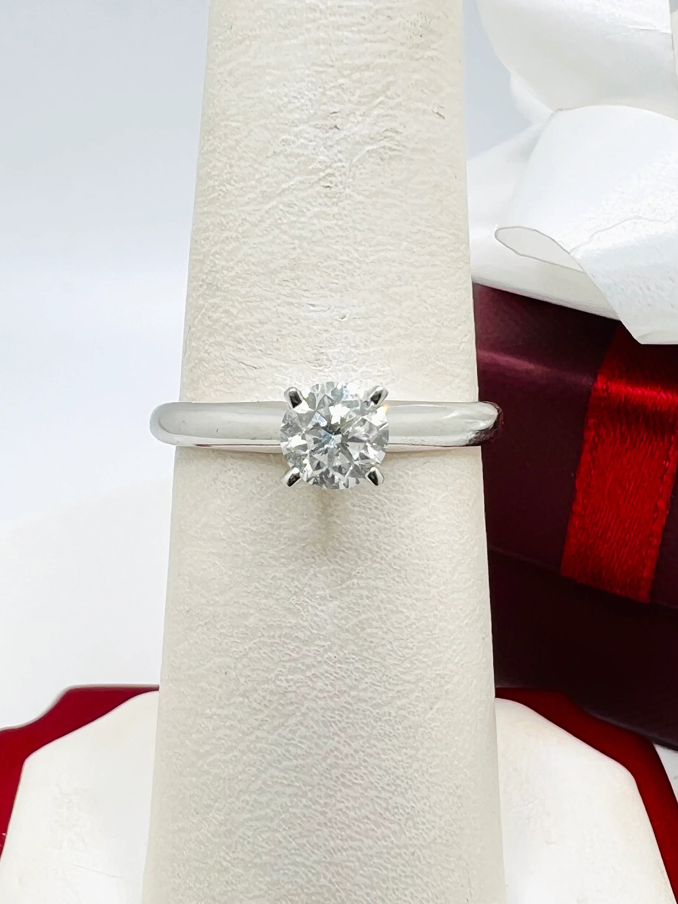 Fedi Nuziali Oro Bianco Fede Nuziale Damiani Incontro Oro Bianco E Rosa Diamante - Gioielli Solitario Oro Bianco