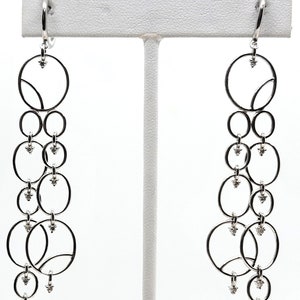 Diamond  Earrings 18K White Gold