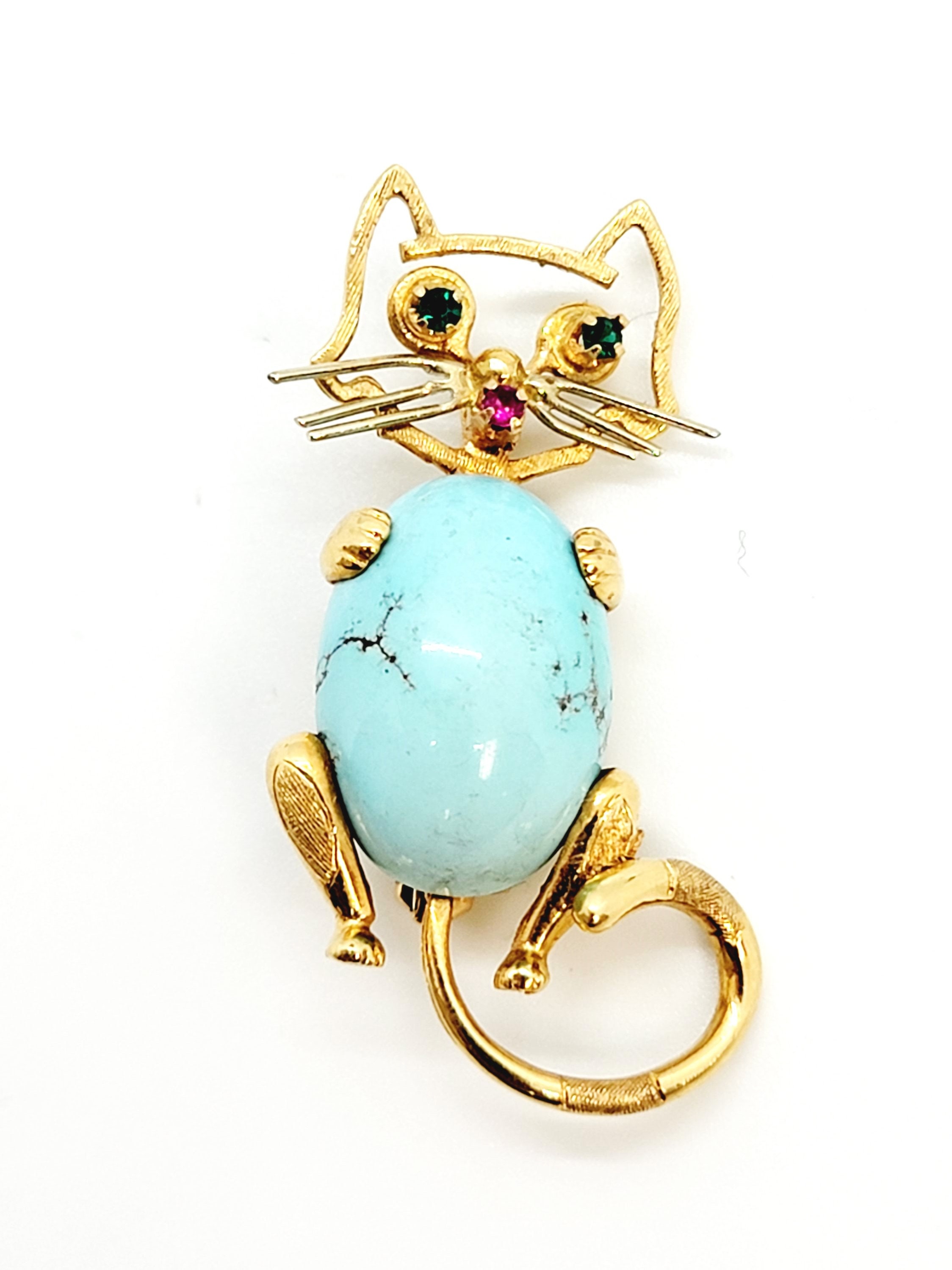 Spilla A Forma Di Gatto Smaltata Con Cristalli Rosa – Elegante Accessorio Donna