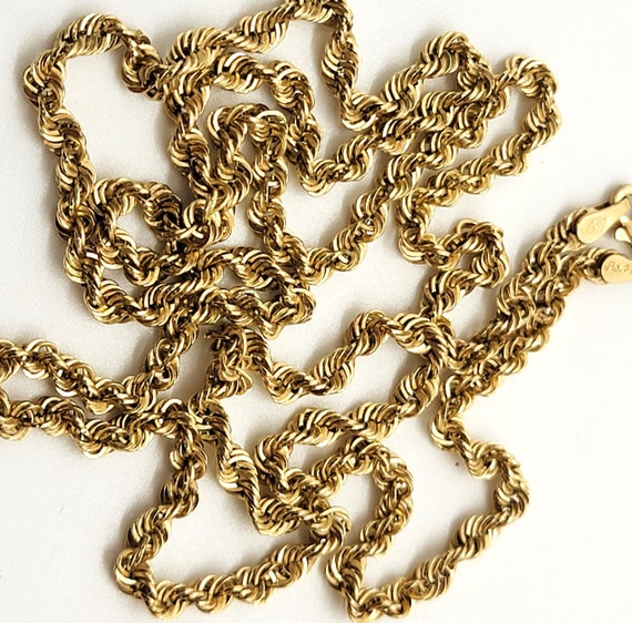 10K Yellow Gold Chain 20 Inch - image 4