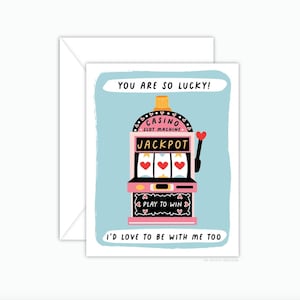 Lucky To Have Me Greeting Card, Love You Card, Gift for Wife, Gift for Her, Funny Love Card For Her, Anniversary Card, Valentine&#39;s Day Card