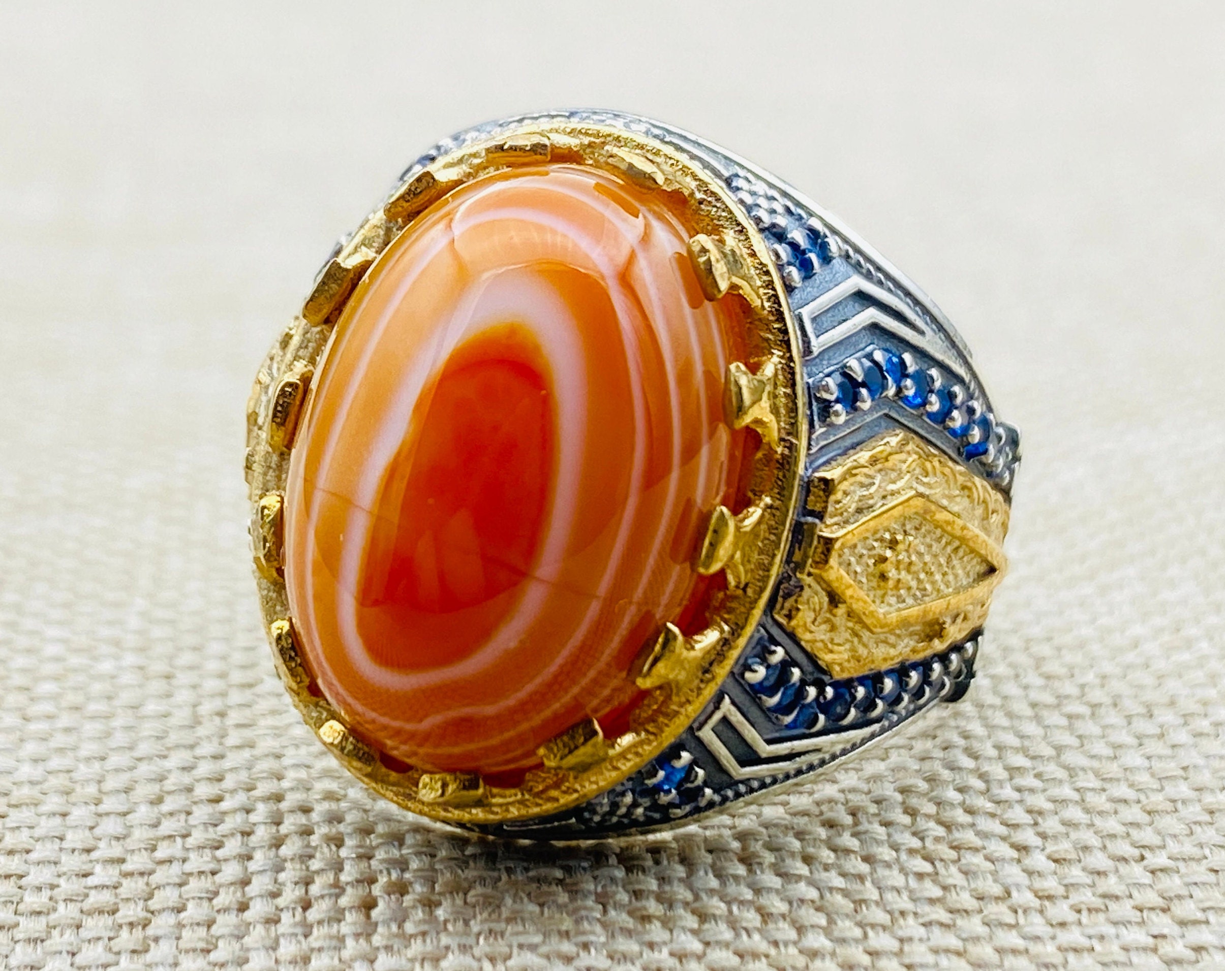 Orange aqeeq hotsell stone
