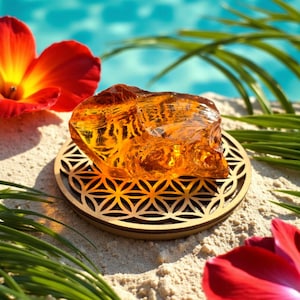 Andara Crystal Natural Sunrise Golden Age - Heavenly Gold - Pure Golden Christ Energy - Rare Find - Natural - Unique Piece