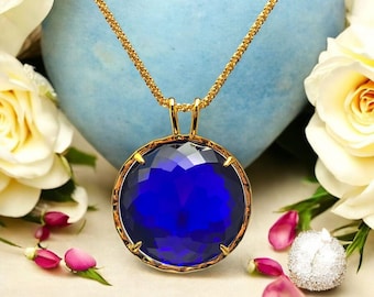 Pendant "Radiant Heart" sapphire blue" Andara crystal guardian - Archangel Michael - special edition - custom made - rare