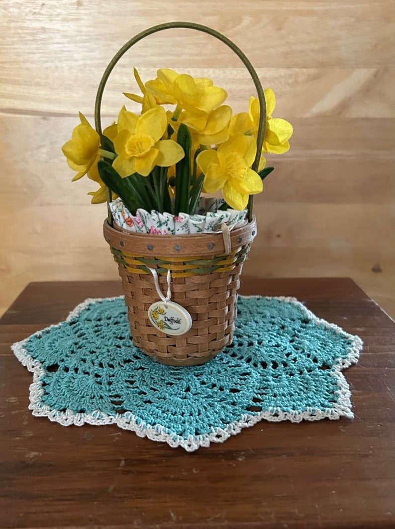 Two Teal Round Doilies, Crochet Teal Doilies, Handmade ,shabby Chic