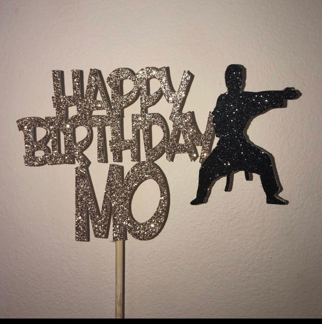 Martial Arts Cake Personalised Cake Topper Etsy UK