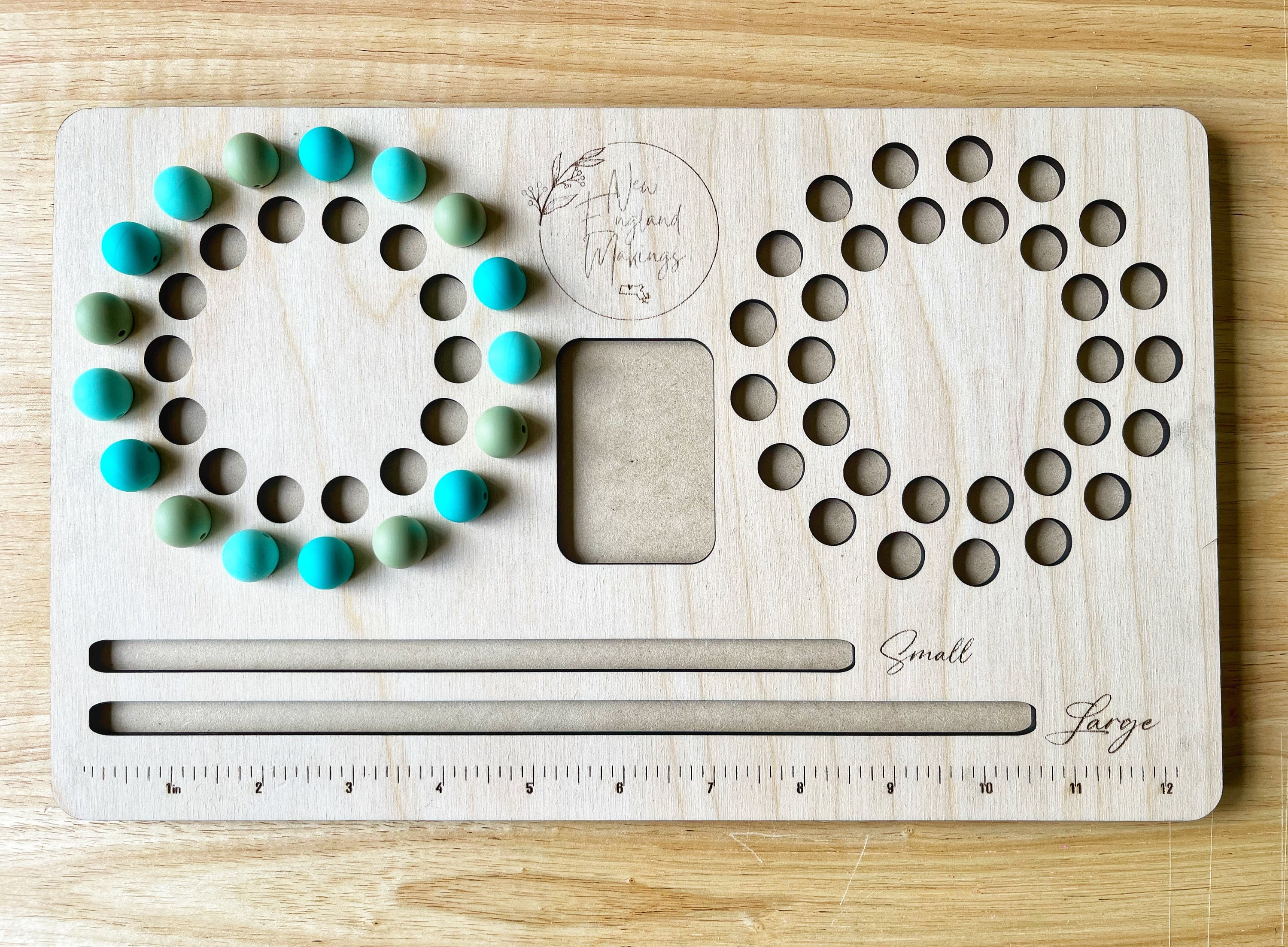 Custom Wooden Wristlet Silicone Bead Tray Bead Board Jewelry Etsy