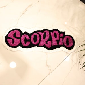 Scorpio Star Sign Custom Tufted Decor Rug, Astrology, Purple White ...