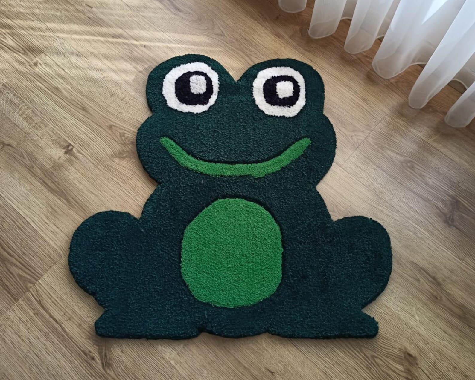 Frog Rugs Green Frog Tufted Handmade Kawaii Rug, Personalized Colors - Etsy
