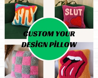 Custom Your Design Tufted  Pillow Case, Apartment Decor College