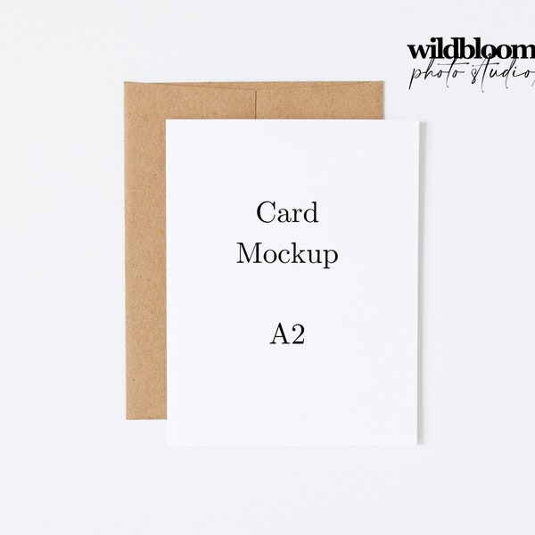 A2 wenskaart mockup, print mockup, flat lay mock up, kaart mock up, JPG