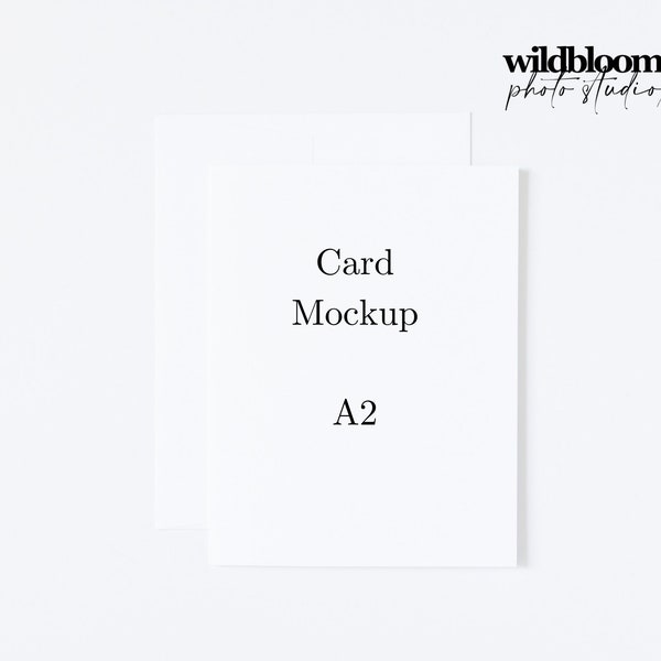 A2 greeting card mockup, print mockup, flat lay mock up, card mock up, JPG