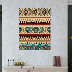 Welsh Design Wall Art Poster: Traditional Pattern Print