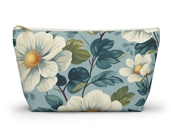 Borsa per accessori floreale: borsa da toilette in poliestere, borsa per il trucco