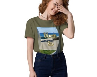 Capture the Coastline: Organic Cotton Unisex T-Shirt | Vitamin Sea Cotton Tee