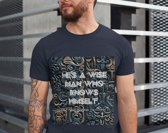 Mythical Viking Warrior Cotton Tee: Norse Graphic Shirt