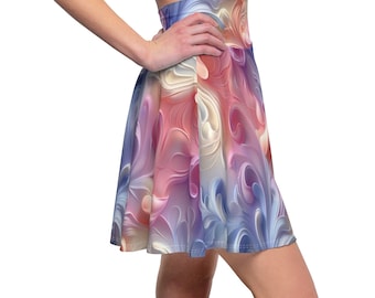 Vintage-inspirierter Boho Skater Rock: Retro Damenkleidung