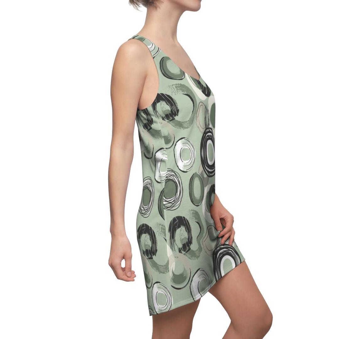 Sage Green Lace Beach Resort Boho Flower Dress