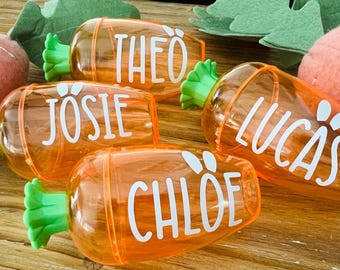 Personalized Easter Carrot Treat Holder: Easter Basket Filler