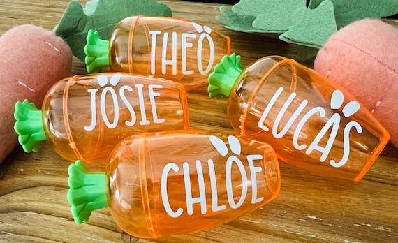 Personalized Easter Carrot Treat Holder: Easter Basket Filler